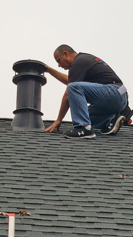 Inspecting Roof